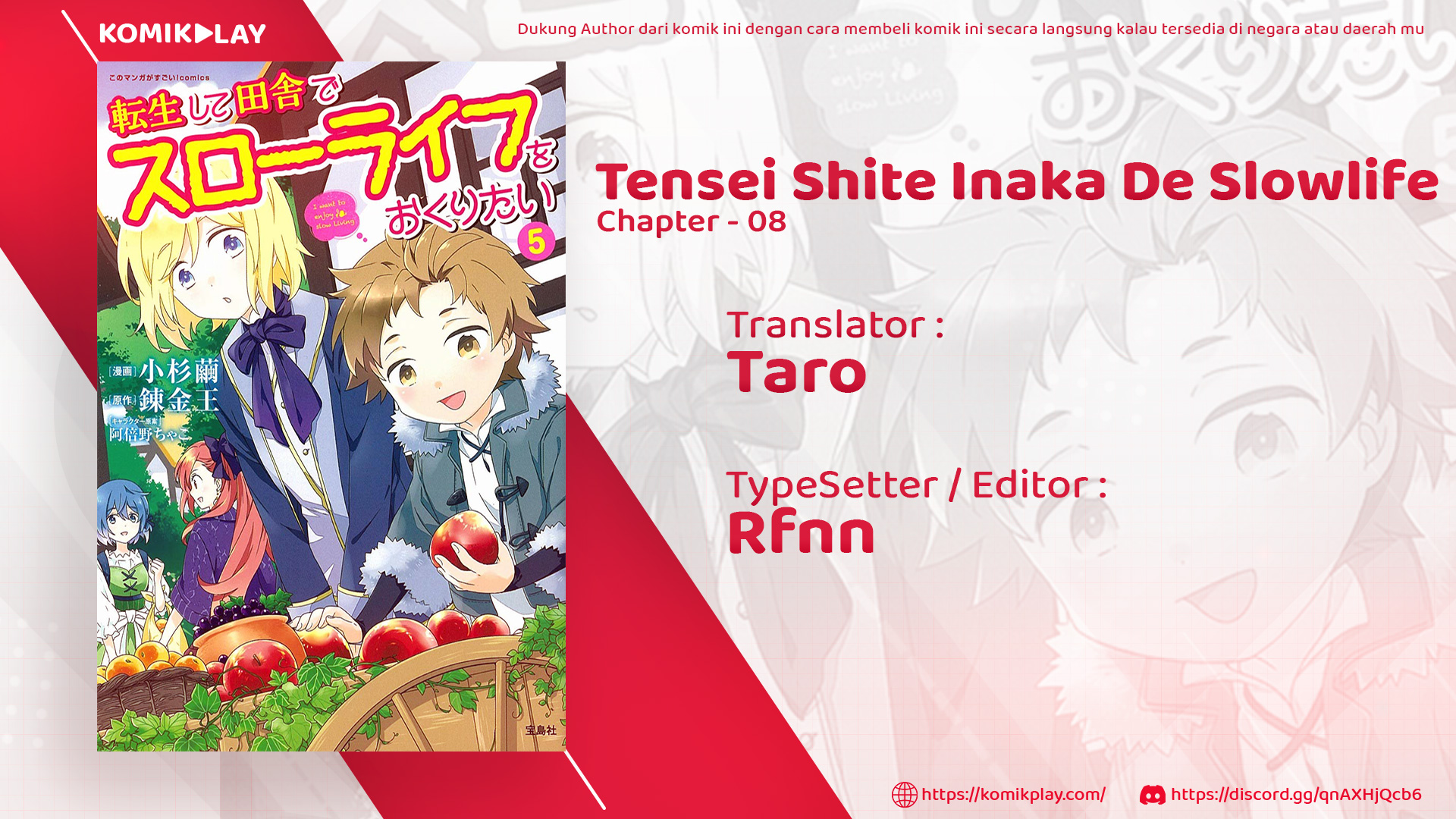 Berikut link baca gratis dan download <b>Manga</b> komik <b>Tensei</b> <b>Shite</b> <b>Inaka</b> <b>de</b> <b>Slo...</b>