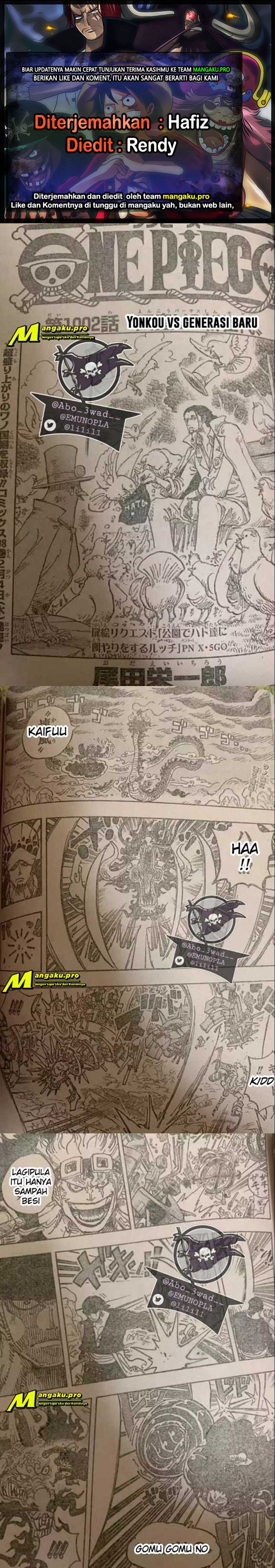 Komik One Piece Chapter 1002 Bahasa Indonesia Bacakomik