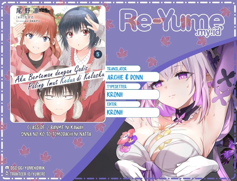 Komik Class de 2 Banme ni Kawaii Onna no Ko to Tomodachi ni Natta