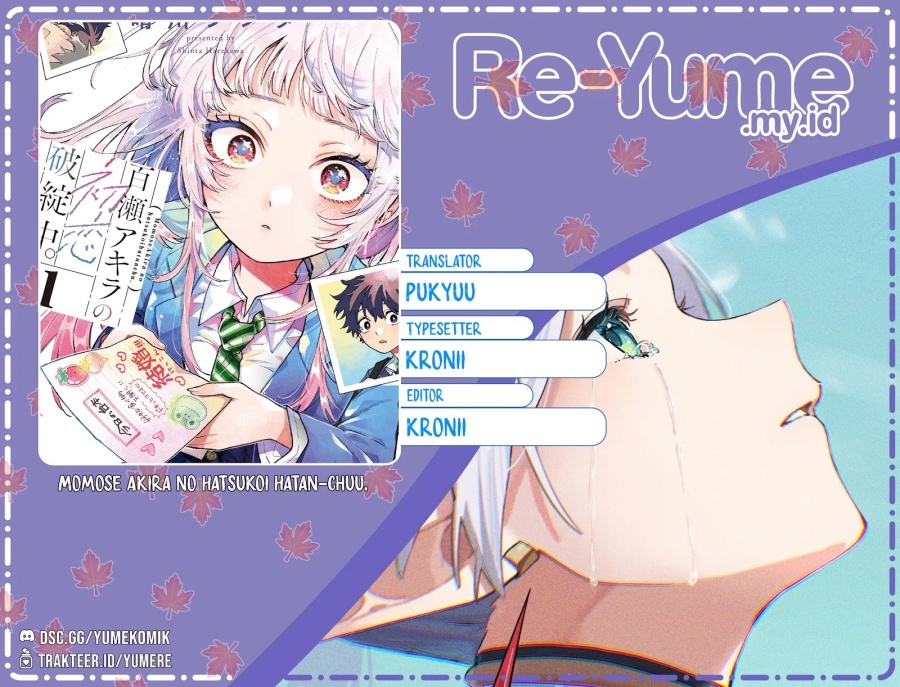 Komik Momose Akira no Hatsukoi Hatan-chuu. Chapter 8 Bahasa Indonesia